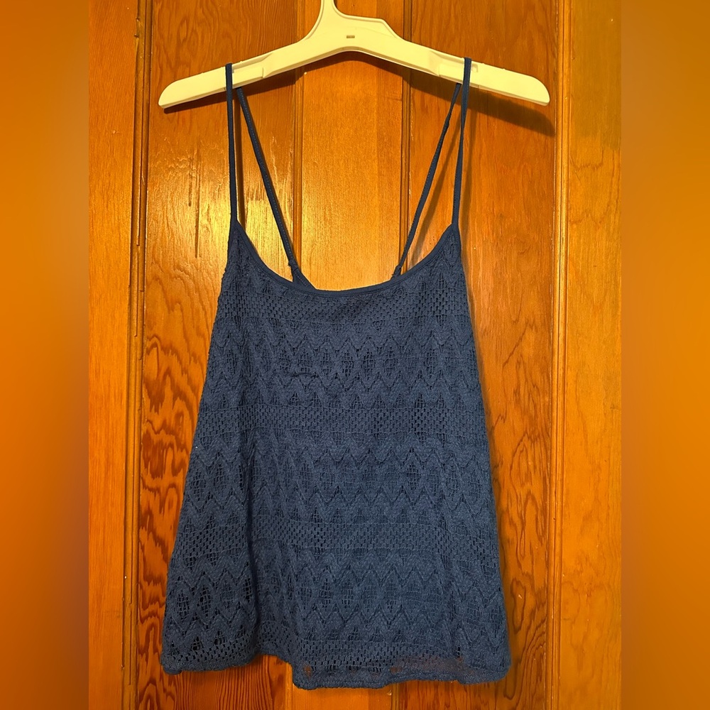 Hollister Deep Blue Knit Top